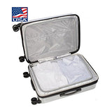 Revo Luna 22" Carry-On Luggage 19106-22 (Silver)