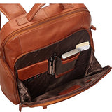 Mancini Leather Goods Columbian 15.6" Laptop Backpack with RFID Secure Pocket