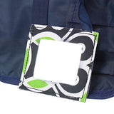 Zodaca Travel Cosmetic Organizer Carry Bag, Navy/Green Swirls