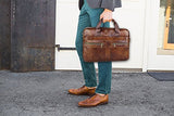 Timeless Genuine Leather Messenger Bag for Men – Gorgeous Superior Brown Carry All Briefcase with