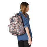 JanSport Digibreak Laptop Backpack - Coral Sparkle Pretty Posey
