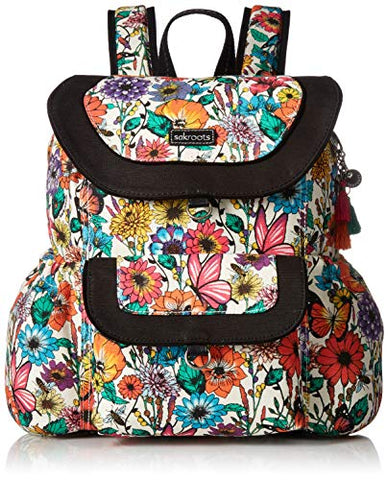 Sakroots Artist Circle Flap Backpack, Optic in Bloom