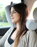 Twist Memory Foam Travel Pillow for Neck, Chin, Lumbar and Leg Support - For Traveling on Airplane, Bus, Train or at Home - Best for Side, Stomach and Back Sleepers - Adjustable, Bendable Roll Pillow