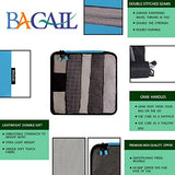 BAGAIL 7 pcs Travel Packing Organizers with 3 Packing Cubes,1 Flat Bag, 1 Shoe Bag,1 Bra