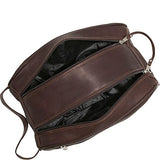 Piel Leather Double Compartment Shoe Bag, Saddle, One Size