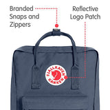 Fjallraven - Kanken Classic Pack, Heritage And Responsibility Since 1960, One Size,Graphite