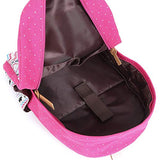 School Backpack for Girls,Hey Yoo Printed Canvas Casual Bookbag Backpack for Girls School (red)