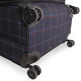 Original Penguin Norton 3pc Expandable Suitcase Set with Spinner Wheels, Navy Plaid