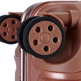 TPRC Donna Hardside/Aluminum Frame Spinner Luggage, Rose Gold, Carry-On 20-Inch