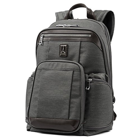 Travelpro Luggage Platinum Elite 17.5" Business Computer Backpack, Vintage Grey, One Size