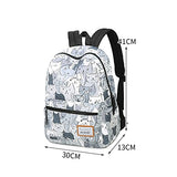 S Kaiko Modern Style Canvas Backpack Casual Daypacks School Backpack For Women And Men Laptop