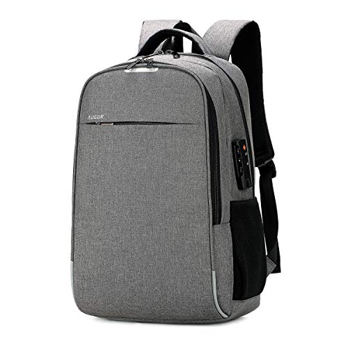 AUGUR Business Laptop Backpack, Anti Theft Slim Travel Computer ...