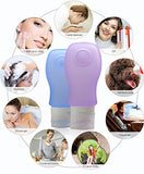 4 Pack-FNSHIP Sucker type Portable Food Grade Squeeze Silicone Liquid Travel Bottles TSA Approved
