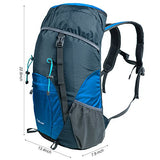 G4Free Large 40L Lightweight Water Resistant Travel Backpack/Foldable & Packable Hiking