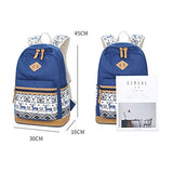 S Kaiko Horse Pattern Canvas Backpack Casual Daypacks School Backpack For Women And Men Laptop