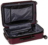 DELSEY Paris Luggage Helium Titanium 21" Carry-On Expandable Spinner Trolley, Black Cherry Red