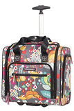 Lily Bloom Under The Seat Design Pattern Carry On Bag With Wheels (15In, Bliss)