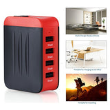 Travel Adapter Uppel Us Au Uk Eu Plug Charger Adapter 24W 4.8A 4 Ports Ac Usb Wall Travel Charger