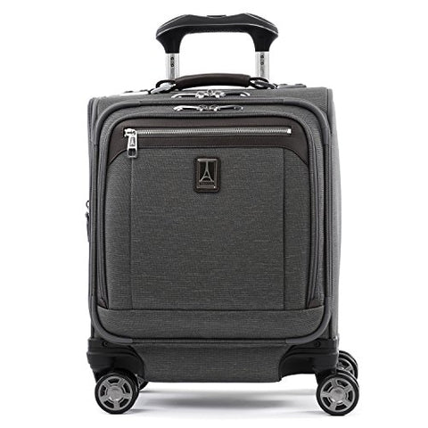 Travelpro Luggage Platinum Elite 16" Carry-on Spinner Tote with USB Port, Vintage Grey