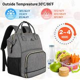 Lunch Backpack, Insulated Cooler Backpack Lunch Box Laptop Backpack with USB Port for Women Men,Water Resistant Leak-proof Lunch Bag Tote for School Work Hiking Beach Picnic Trip Fits 15.6 Inch Laptop
