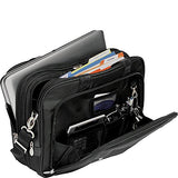 Mckleinusa Pearson 74565 Black Expandable Double Compartment Briefcase