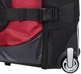 Amazonbasics Ripstop Wheeled Duffel, Red