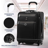 Travelpro Luggage Platinum Elite 20" Carry-on Intl Expandable Rollaboard w/USB Port, Shadow Black