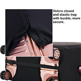 HoJax Spandex Travel Luggage Cover, Suitcase Protector Bag Fits 19-21 Inch Luggage Black