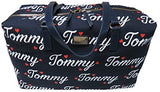 Tommy Hilfiger Weekender Bag for Women Canvas, Navy/Fiery Red