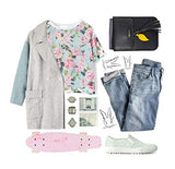 Aibearty 4 Layers Crossbody Cell Phone Pouch Bag Small Tassel Leather Shoulder Purse Wallet