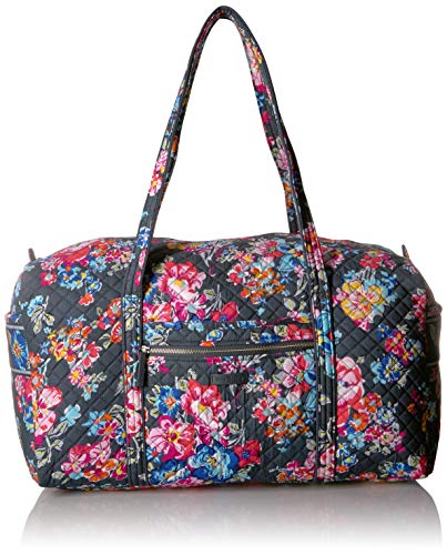Vera Bradley Iconic Large Travel Duffel, Signature Cotton, Pretty Posies