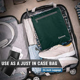 Gonex 150L Travel Duffel Bag Foldable Extra Large Duffle Bag XL Heavy Duty for Men Women for Luggage Shopping Blackish Green