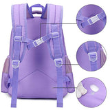 CAMTOP Girls Backpack for School Kids Backpack with Lunch Bag Preschool Kindergarten BookBag Set (Y0066-2 Purple Unicorn)