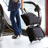 Travelon Wheeled Underseat Carry-On With Back-Up Bag, Black, One Size