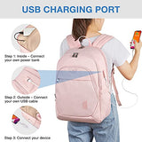 BAGSMART Backpacks for Men College Backpack 15.6’’ Laptop Travel Back Pack with USB Charging Port Computer Bag Work Business College High School