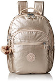 Kipling Women'S Seoul S Metallic Backpack, Sparkly Gold