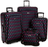 Rockland Luggage Garden 4 Piece Luggage Set, Icon, One Size