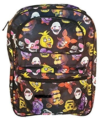 Five Nights at Freddy's Characters 16in Allover Print Backpack Bookbag