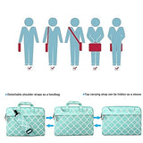 Hseok 3-Way 15-15.6 Inch Laptop Shoulder Bag Brifecase Water-Resistant Notebook Sleeve Case for