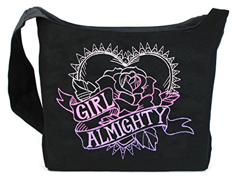 Dancing Participle Girl Almighty Embroidered Sling Bag