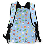 Animal Cross-Ing Pattern Travel Backpack for Women Men 15.6 Inch Durable Lightweight Book Bag Hiking Camping Daypack
