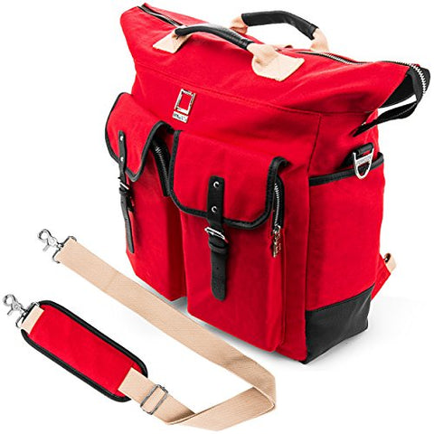 Lencca Universal Hybrid 3 In 1Design Carrying / Tote / Messenger / Crossbody / Backpack /