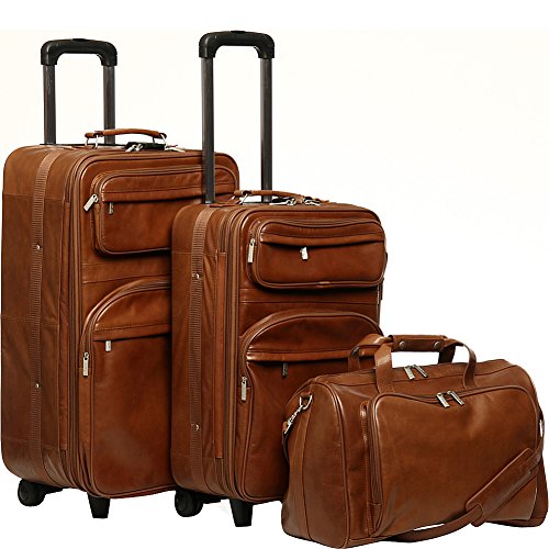 Amerileather Leather 3 Pc. Set Traveler (Brown)