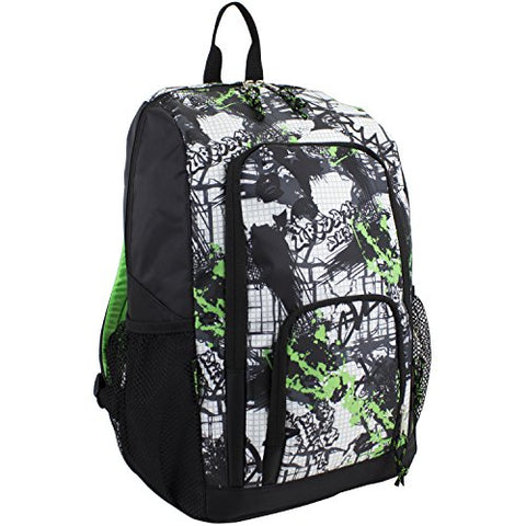 Fuel Double Pocket School Backpack, Urban Grid
