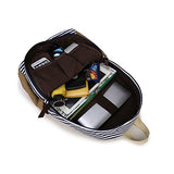 S Kaiko Canvas Backpack School Bakcpack For Women And Men School Bag Stripe Sweet Lace Daypack