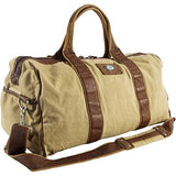 Canyon Outback Urban Edge Mason 21 Inch Canvas And Leather Duffel Bag, Tan, One Size