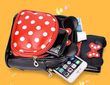 Finex Minnie Mouse Backpack Small 2-In-1 Crossbody Bag Mini Backpack - Multifunction Makeup