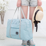 Cocoo Travel Foldable Waterproof Tote Bag Carry Storage Luggage Handbag (Blue)