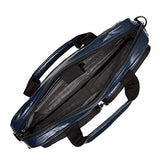 Ben Sherman Keats Grove Leather Top Zip 15.6" Computer Briefcase in Navy