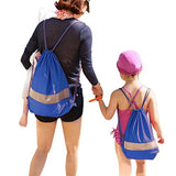 Waterproof Drawstring Beach Tote Shoulder Bag School Travel Dance Sack Backpack